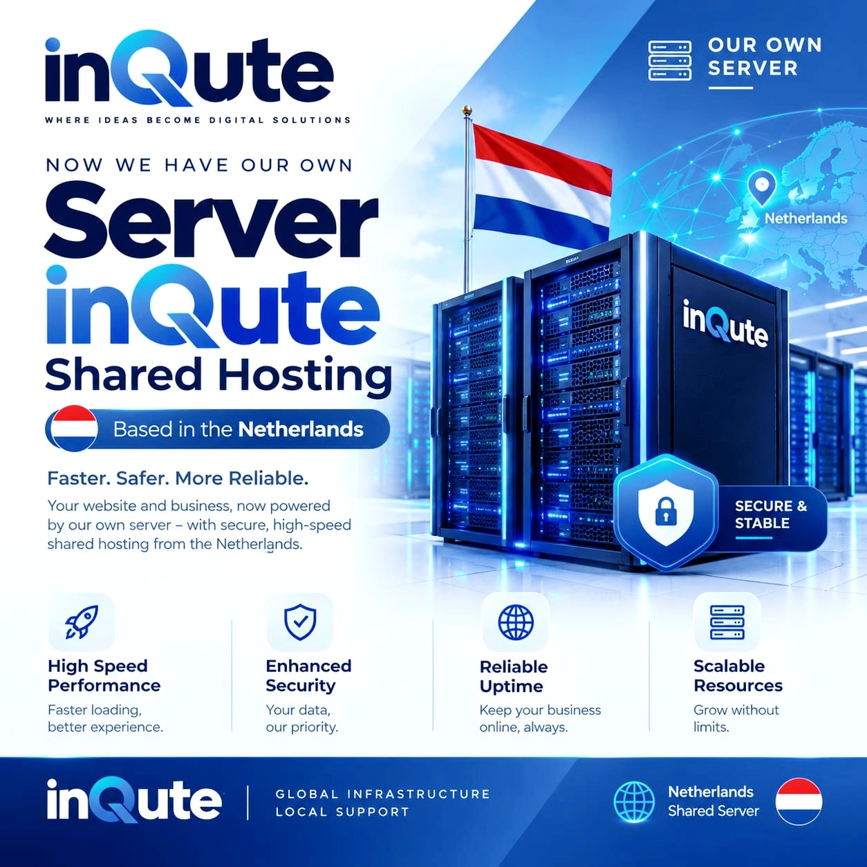 inQute Launches Its Own Netherlands-Based Shared Hosting