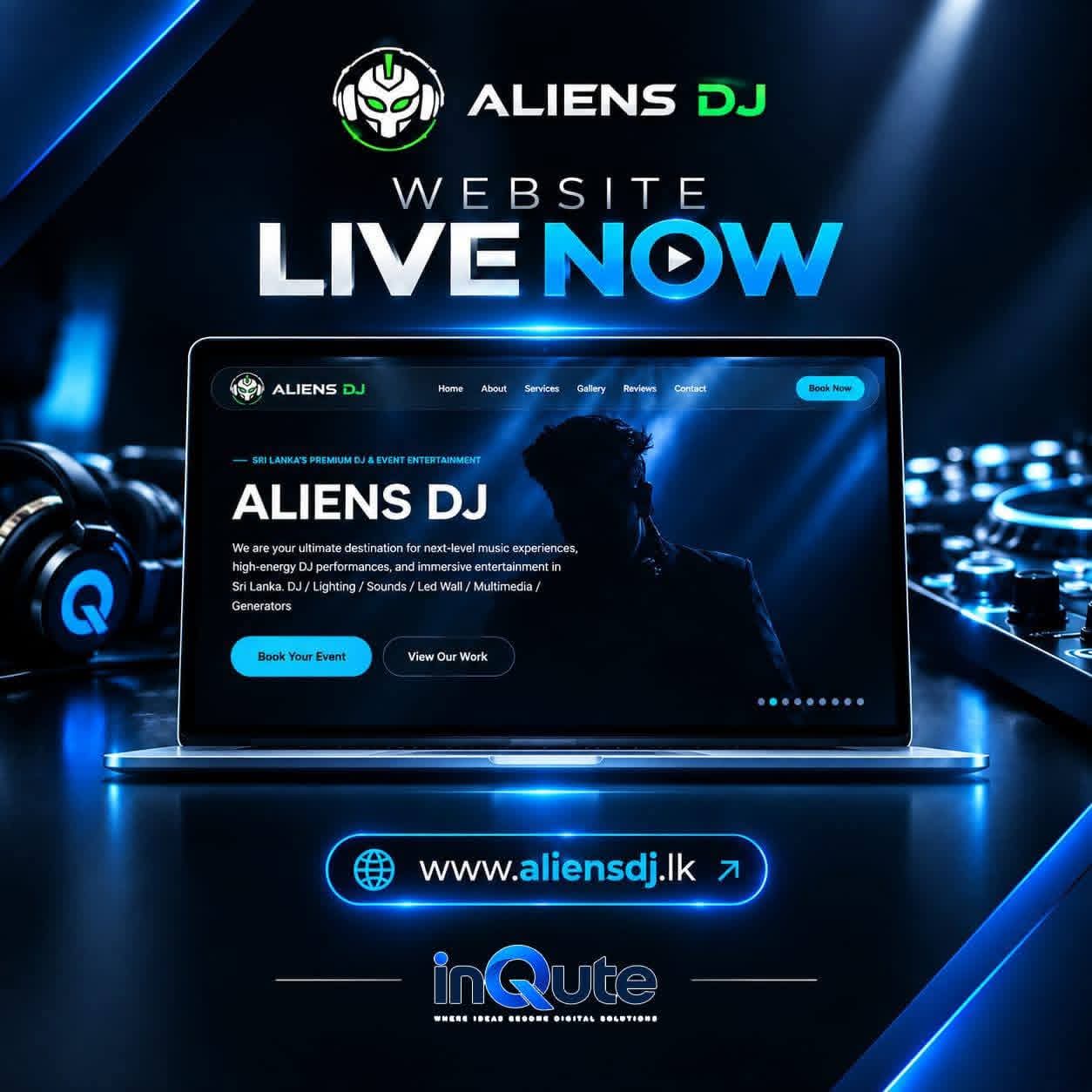 Aliens DJ — Website & SEO Project